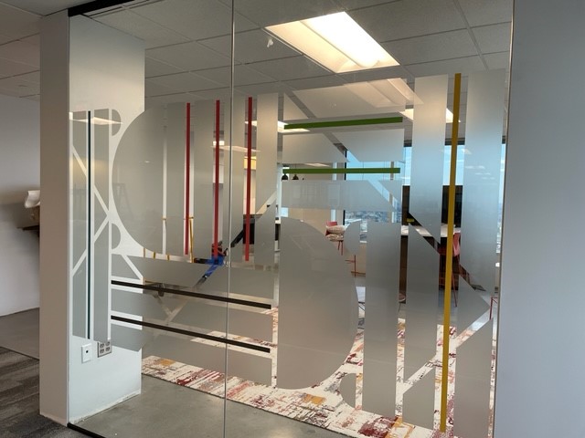 Frosted windows for office